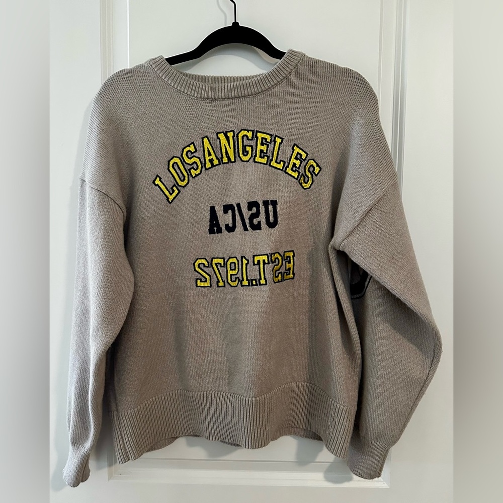 Niko and.. Beige Los Angeles Graphic Sweater